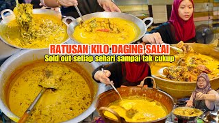 TAK HENTI HENTI PELANGGAN DATANG SAMPAI HABIS RATUSAN KILO DAGING SALAI