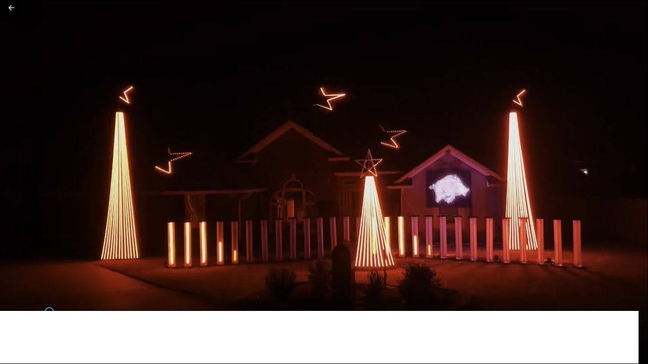 Arkansas Razorback Christmas Light Fight Song 2021 YouTube