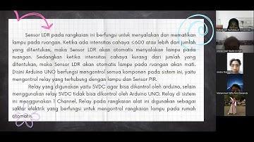 Project sistem kontrol simulasi lampu otomatis dengan sensor PIR dan LDR