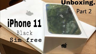 Apple  iPhone 11  unboxing.  [ SIMフリー iPhone11 開封 ] Part 2