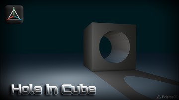 Hole in Cube . Prisma 3d // 1x Timelapse //