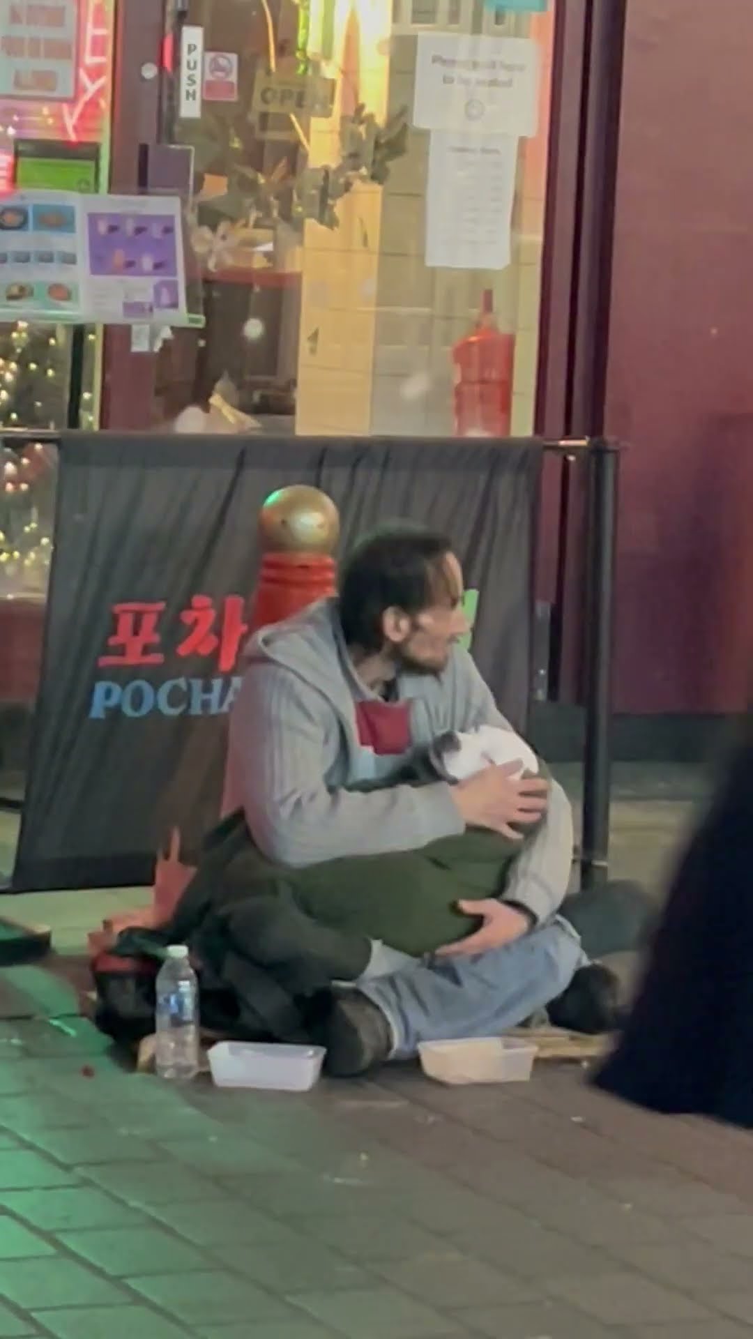 Homeless Man Shows Love and Care for His Dog