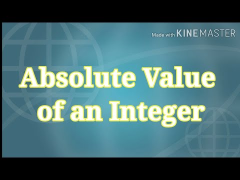 Absolute Value of