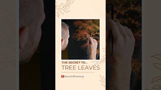 What is the secret to painting tree leaves?  #shorts