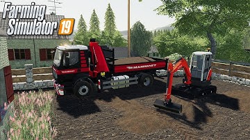 🚧Cleaning The Small Yard With Small Kubota KX713🚧||Public Works||FS19 MINING MODS