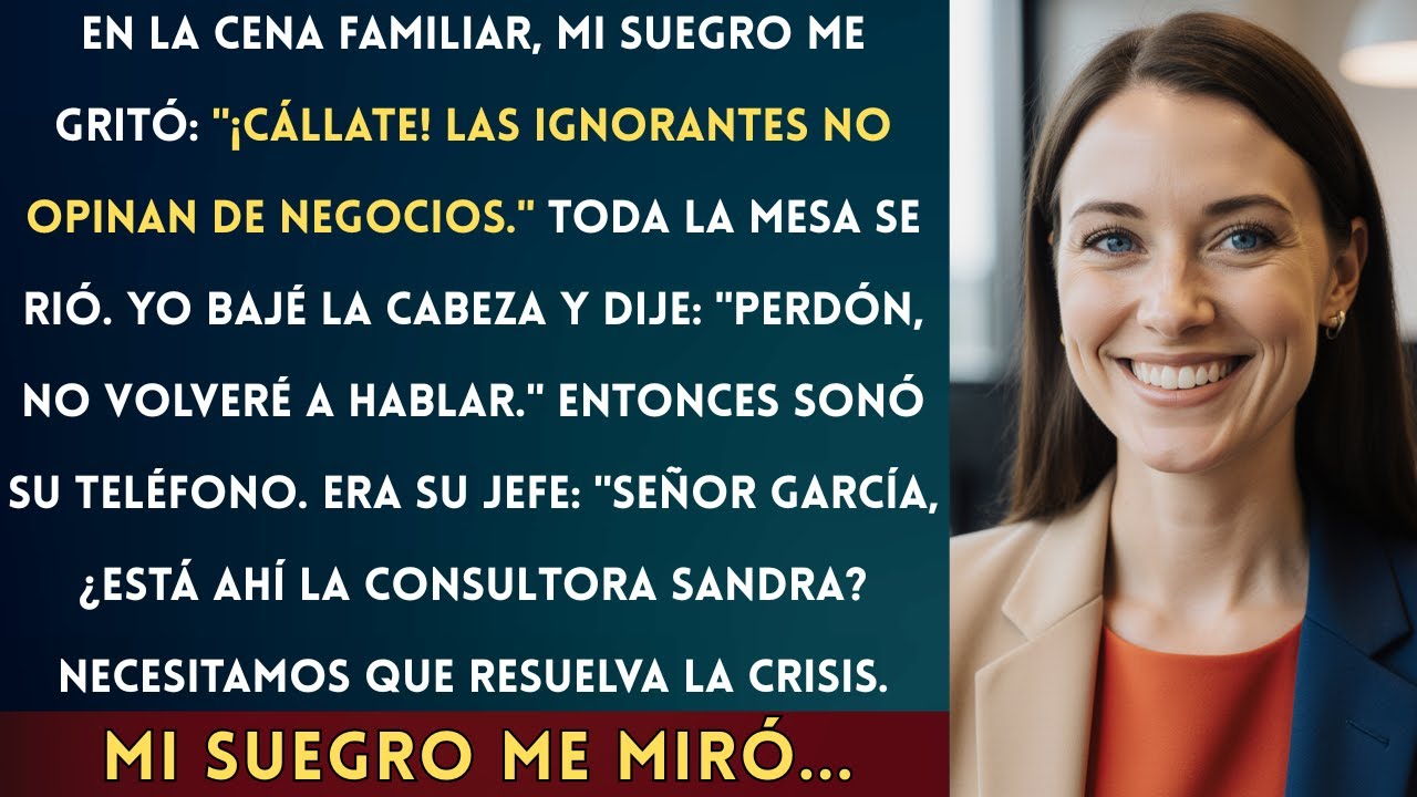 Mi Suegro Me Prohibió Hablar en la Cena Familiar 