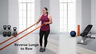 How to do a Reverse Lunge to Row