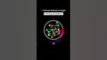 Bouncing balls forming constellation ! #simulation #adhd #satisfying #ballgames