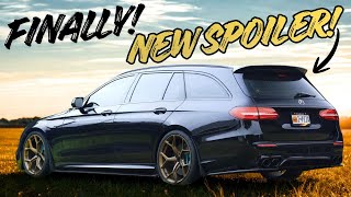 SPOILER ALERT! Wagon gets a carbon fiber spoiler from Taiwan (I made it BETTER with a riser kit)
