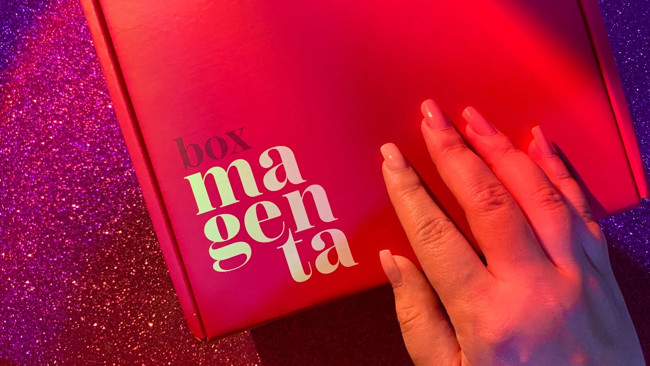 ASMR abrindo minha primeira Box Magenta 💕💄 (caixa surpresa de beleza) 
