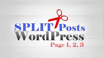 How to split Post content into multiple Pages in WordPress