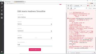 5. Project One - Ninja Smoothies 19  Edit Smoothie Form