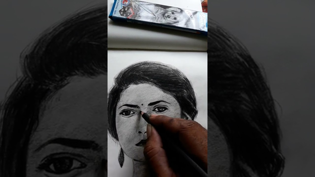 keerthy suresh pencil sketches |