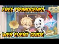 FREE PRIMOGEMS! New Genshin Impact Web Event!