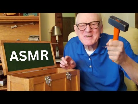 ASMR Grandpa Gives You a🔨Toolbox of MINIATURE Tools! Brushing + Counting + Heartwarming Message 🥰💤