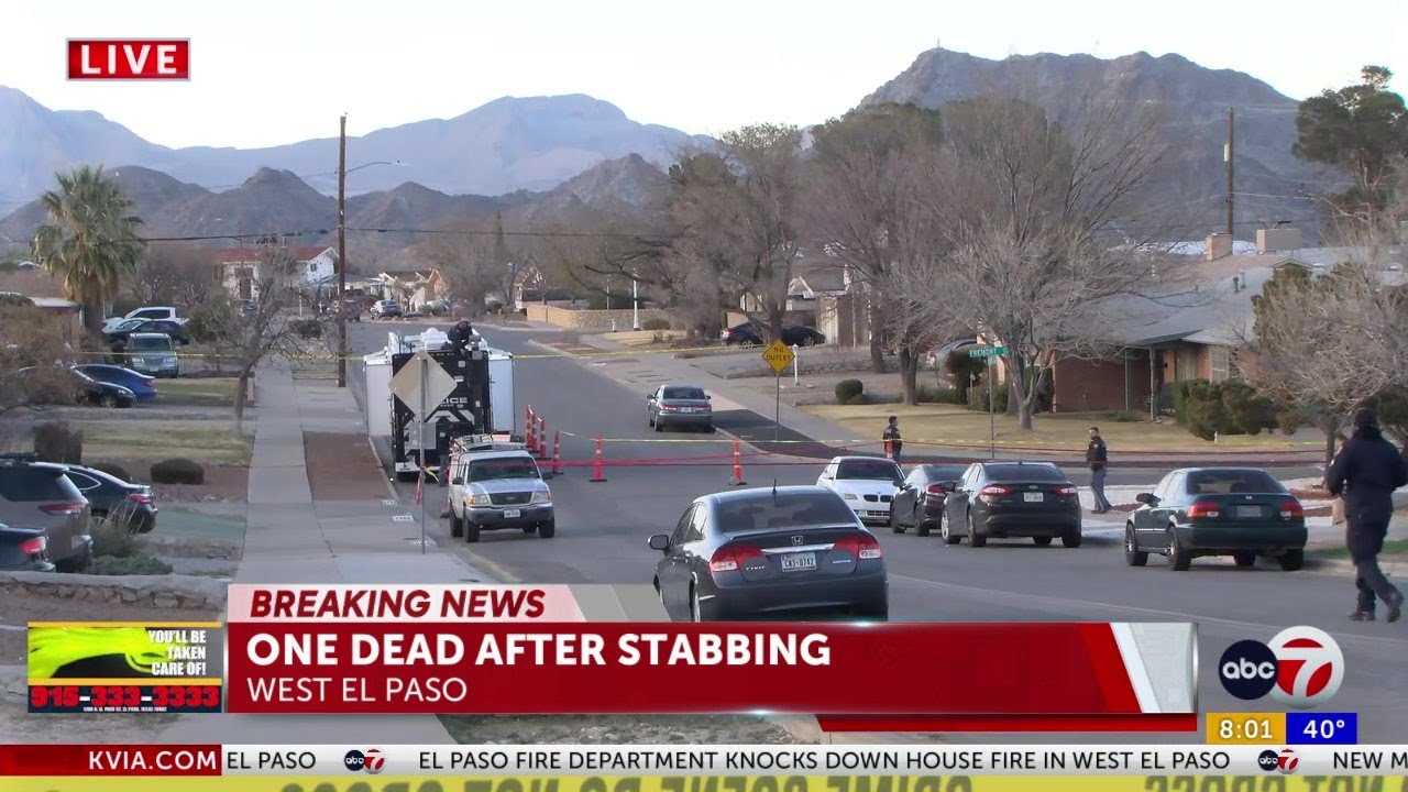 One man dead after stabbing in West El Paso 8a - YouTube