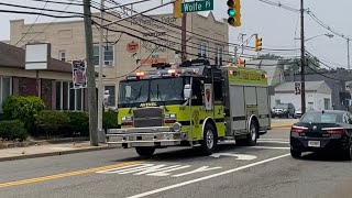 Avenel Fire Department Rescue Engine 5-2 Responding *Horn*