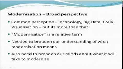 Pádraig Dalton, CES, on the Modernization of Statistics