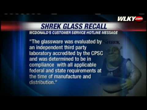 Shrek Glasses Recalled Over Cadmium Concerns