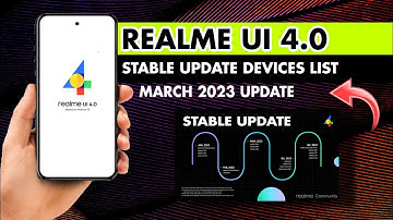 Realme UI 4.0 Stable Update Devices List | Realme UI 4.0 Android 13 Stable Update New Roadmap