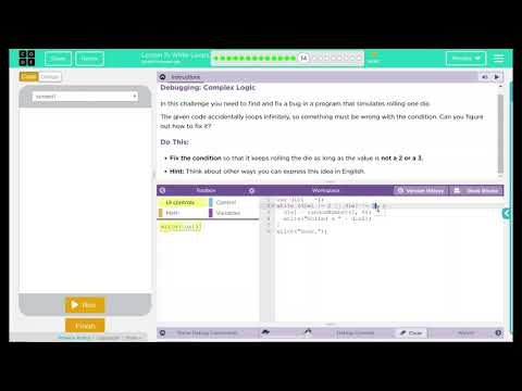 Unit 5 - Lesson 11 #14: Debugging: Complex Logic