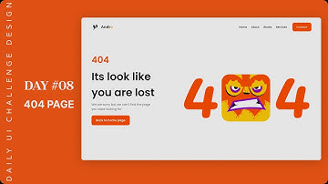 UI Design Challenge | Daily UI 008 | 404 Page Design