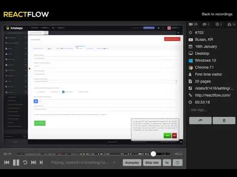 Reactflow Visitor Player - YouTube
