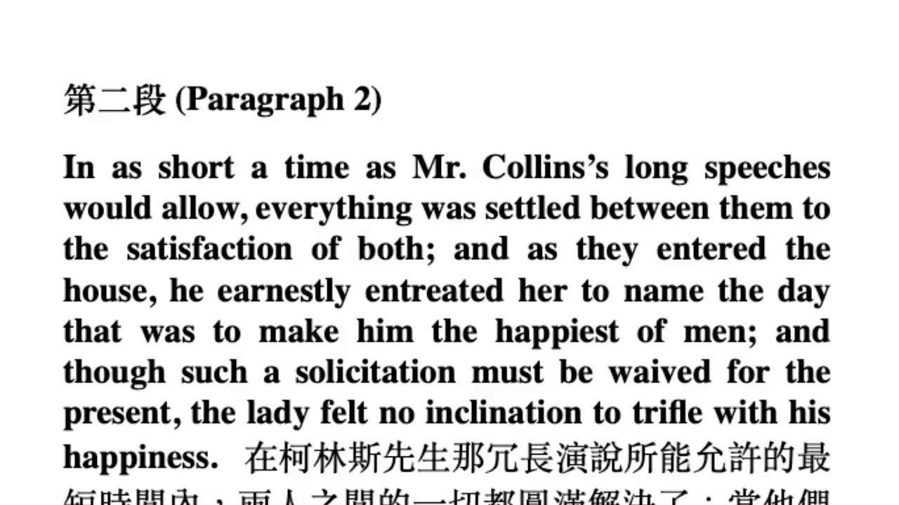 直播｜第24集｜Chapter 22 Part 1|一邊瞎聊，一邊雙語閱讀《傲慢與偏見》