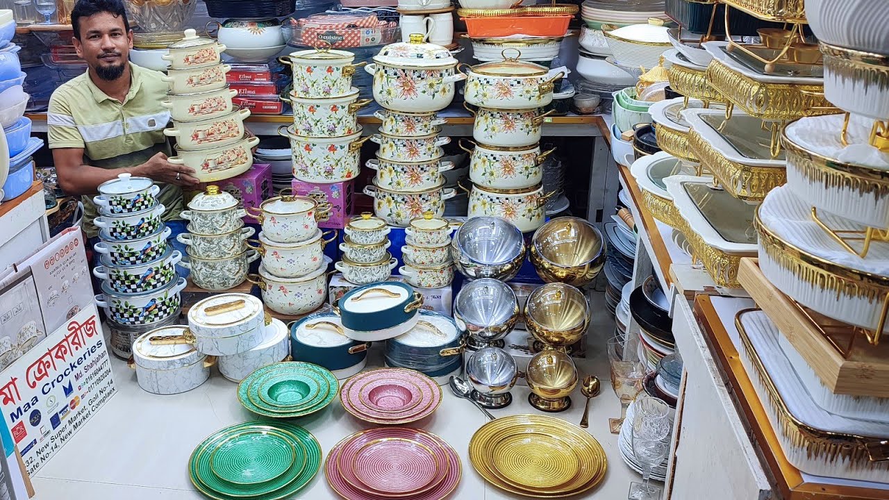 বাংলাদেশে প্রথম এলো প্রিমিয়াম কোয়ালিটি ও আকর্ষণীয় ফ্লোরাল ডিজাইনের সার্ভিং প্লাস কুকিং সেট কিনুন