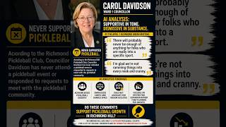Does Richmond Hill Councillor Understand Pickleball? | AI Analysis of Ward 1 Carol Davidson Comments