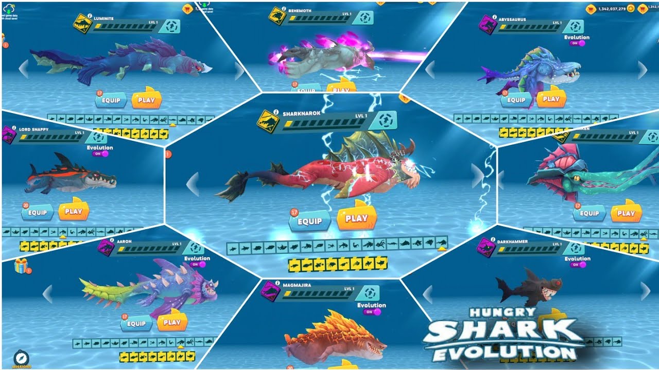ALL SHARK UNLOCKED SEPTEMBER 2022 - HUNGRY SHARK EVOLUTION - YouTube