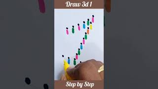 Viral 3d 1 #trending #art #tutorial #drawing #painting #colors #unique #creative #how #beginners