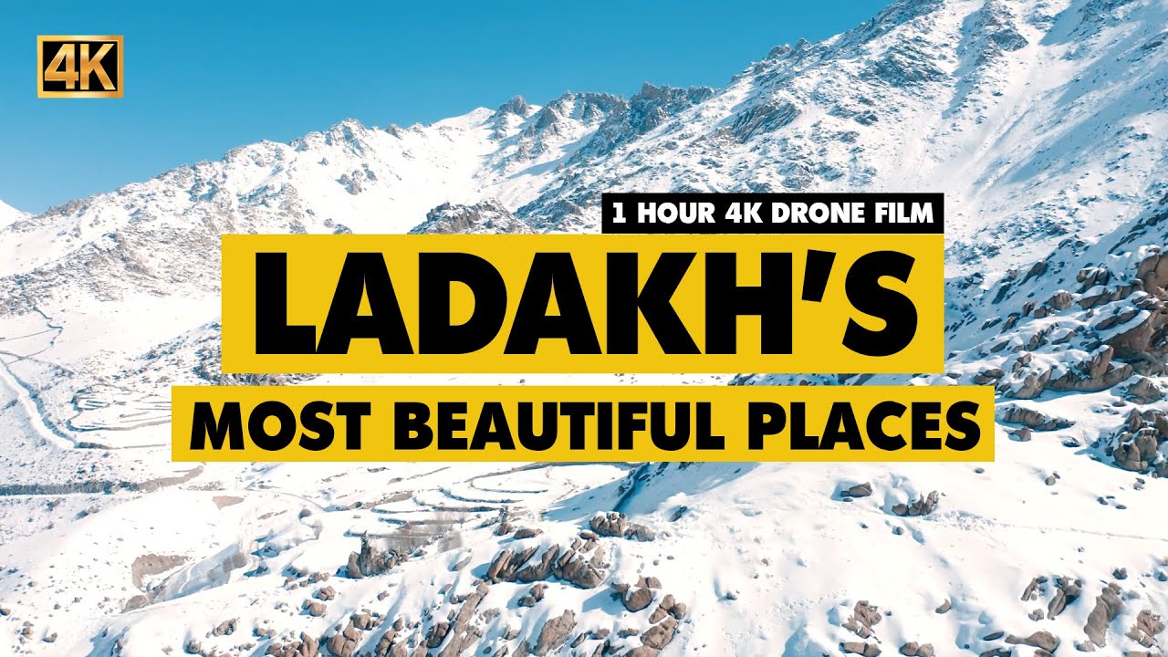 OF LADAKH | Ulley Leopard spotting | تصوير جوي بالطائرة المسيّرة 4K
