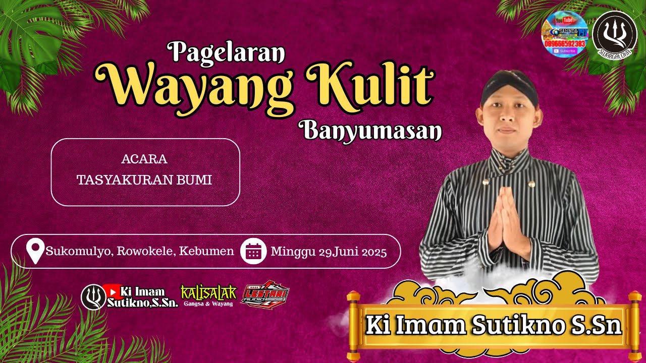 LIVE WAYANG KULIT KI IMAM SUTIKNO,S.SN. LAKON BAWOR MBANGUN DESA
