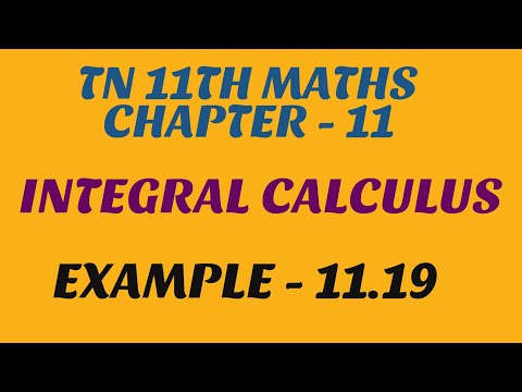 tn 11th maths example 11.19