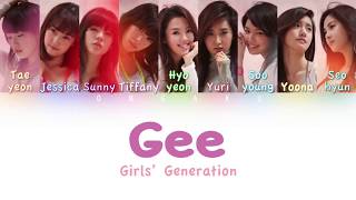 Girls' generation (솜녀시뜀) - gee | color coded han/rom/eng
lyrics