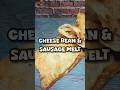 Cheese bean &amp; sausage melt#quick #easy #ready #rolled #puffpastry