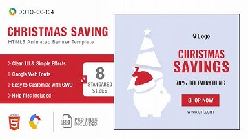 Christmas Savings HTML5 Banners - 8 Sizes | Codecanyon Scripts and Snippets