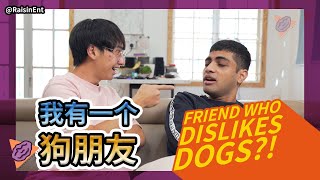 【ENG】When your friend dislikes dogs! 当你有个狗朋友时。。。