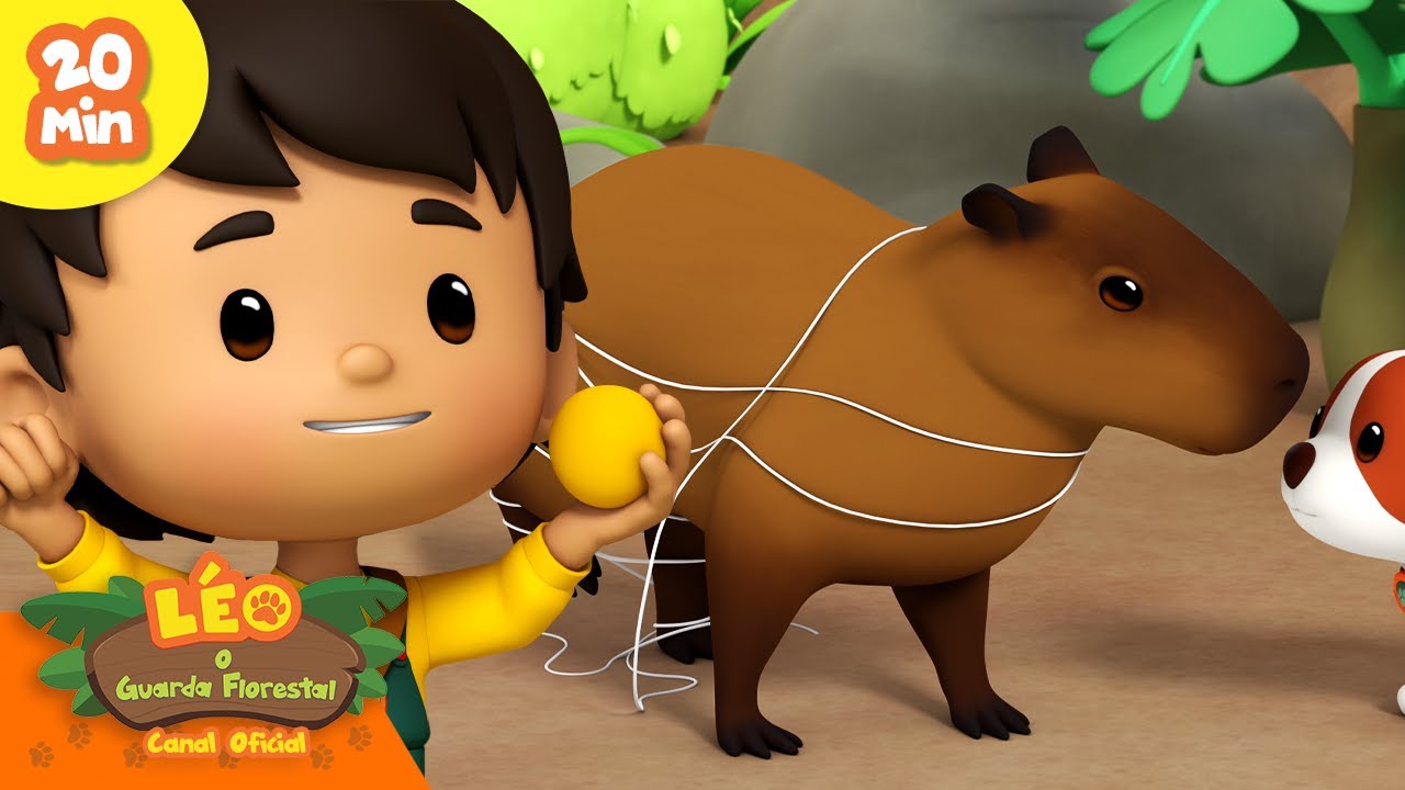 VAMOS SALVAR A CAPIVARA! 🛟 | Os animais mais fofos | Leo, O Guarda Florestal | Animação
