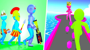 Crowd Evolution 🆚 Giant Rush - Max Level Gameplay iOS,Android Walkthrough Video Update Game Mobile