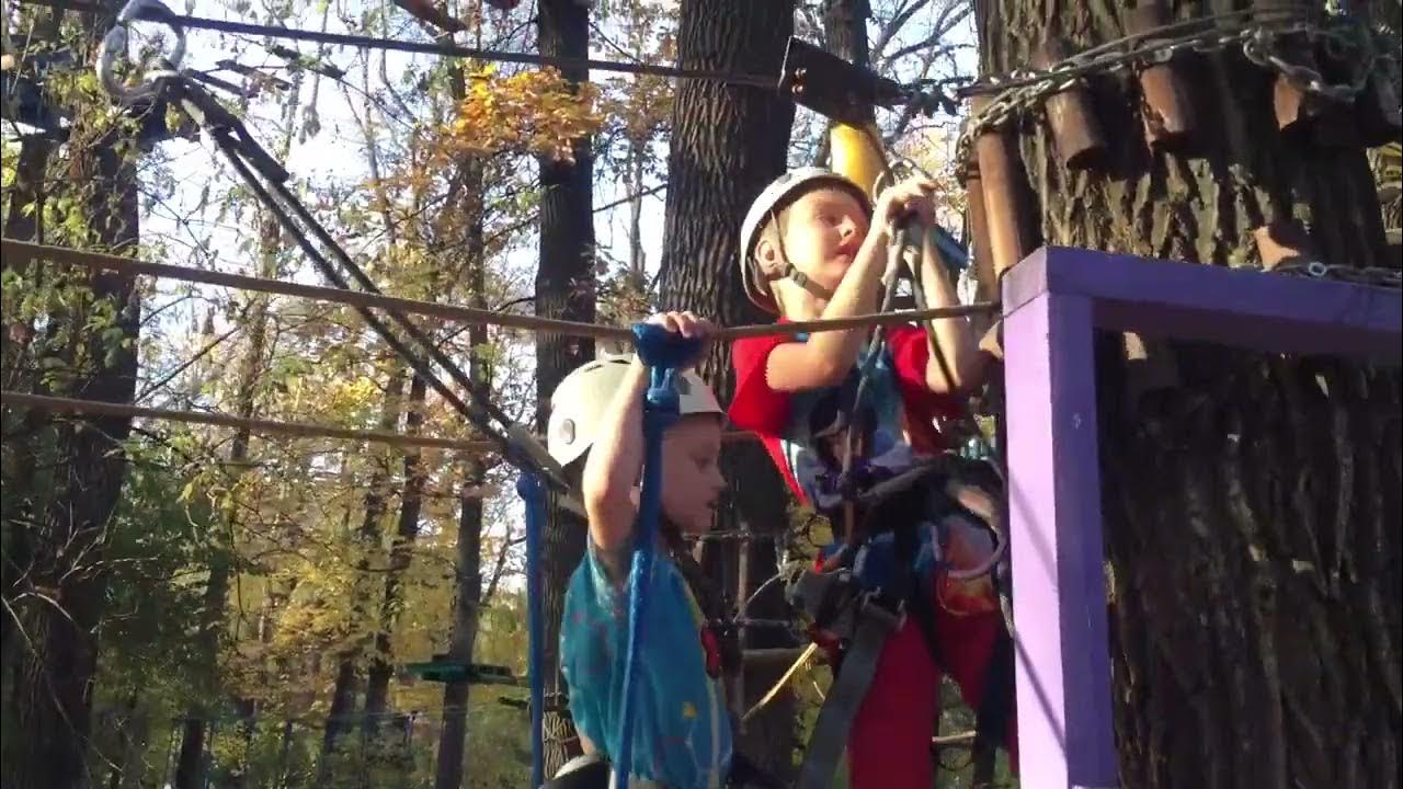 О боже, как мы прошли этот веревочный канат. - YouTube