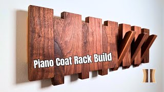Create a Stunning Piano Coat Rack: Transform Off Cuts into an Elegant Woodworking Masterpiece