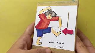 DIY pop-up book: Eric Carle From Head to Toe (with song) #popup screenshot 5