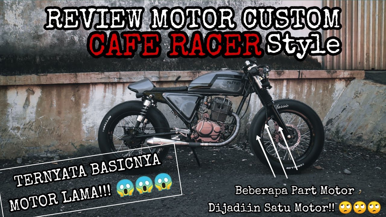 REVIEW MOTOR CUSTOM CAFERACER BASIC MEGAPRO || CAFERACER INDONESIA
