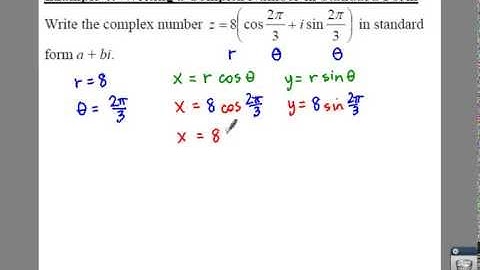 PC: 6.5 Notes: Example 4 - Writing a Complex Number in Standard Form