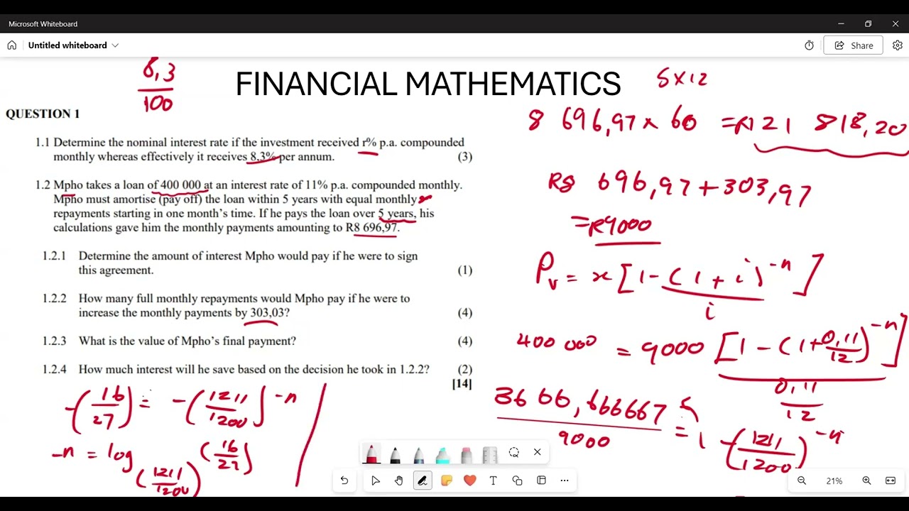 ФИНАНСОВАЯ МАТЕМАТИКА, 12 КЛАСС | ВОПРОСЫ ИЗ ПРОШЛЫХ ЭКЗАМЕНОВ | ЧАСТЬ 1