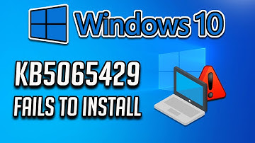 KB5065429 Update Not Installing In Windows 10 PC FIX✅