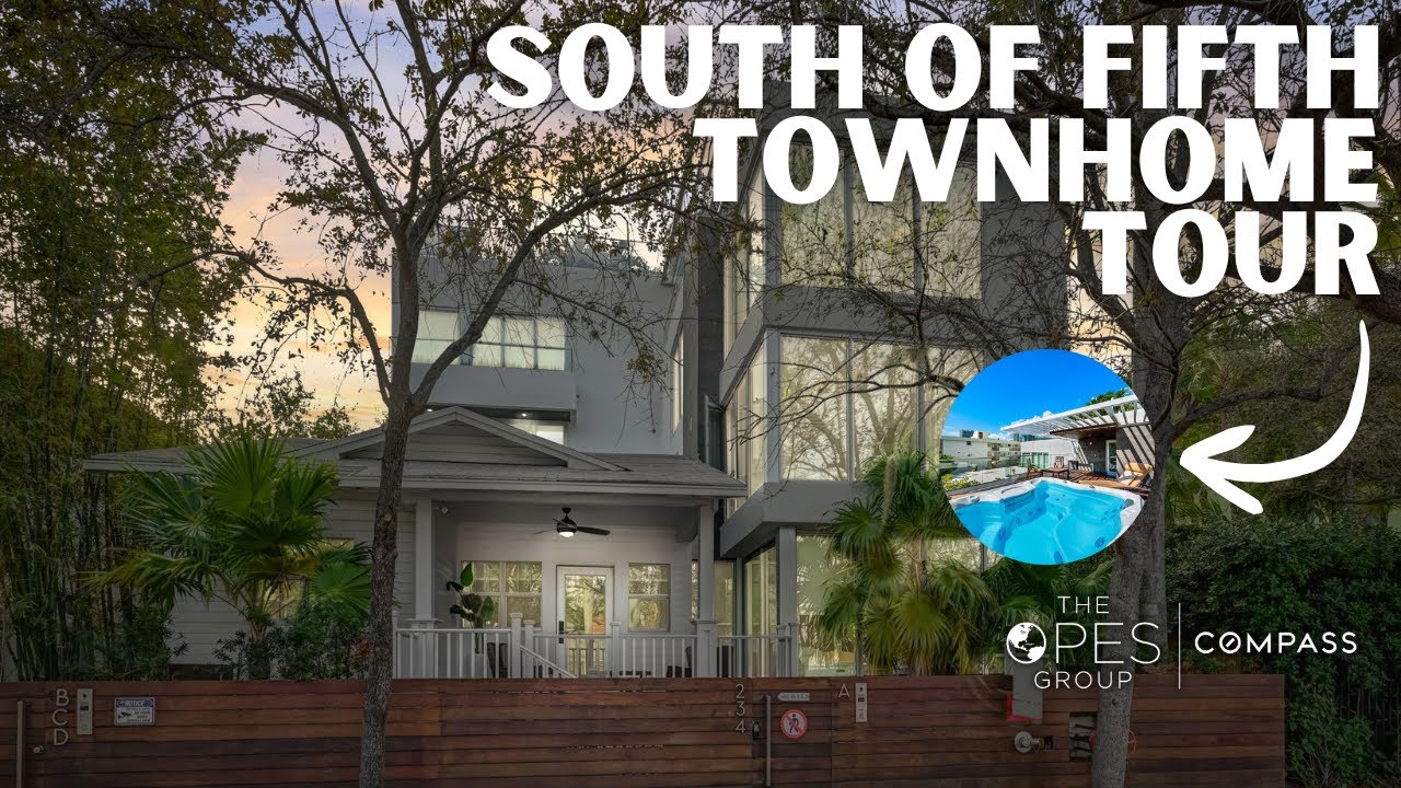 Miami Beach Luxury Tour: Inside a $3.7M South of Fifth Townhome!