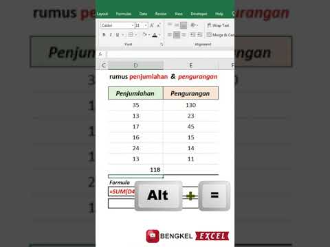 Video: Bagaimanakah anda membuat jumlah tolak dalam Excel?